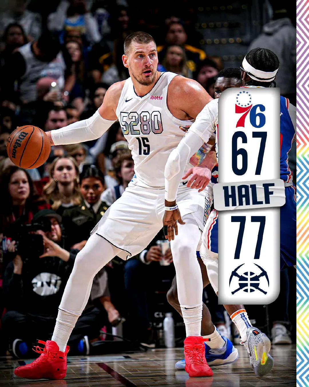 76人负开拓者，恩比德未能发挥